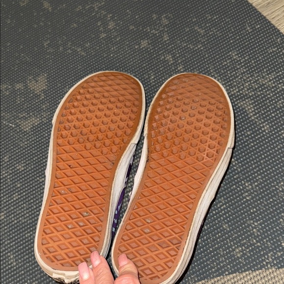 Vans Purple Leaf Print Sneakers - Picture 6 of 8